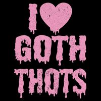 I Love Goth Thots Women's Crop Top Tee