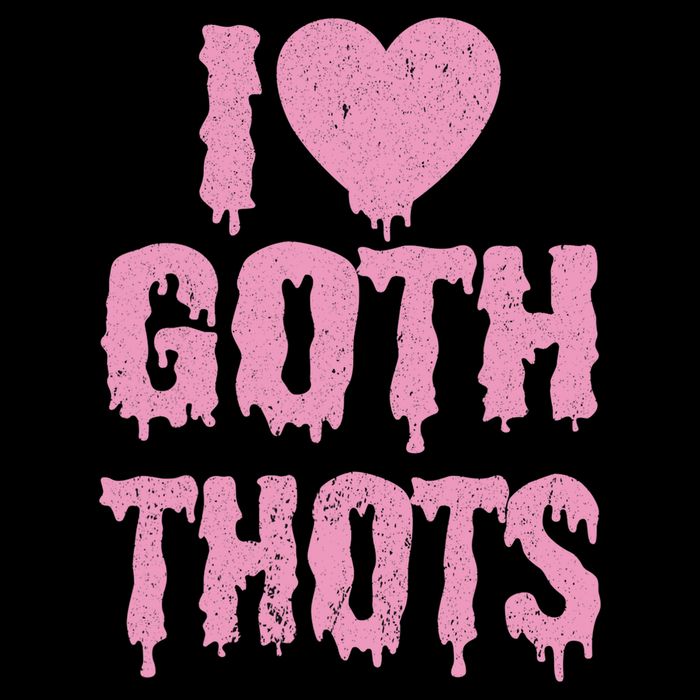 I Love Goth Thots Women's Crop Top Tee