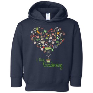 I Love Gardening Potted Bush Of Gardening Toddler Hoodie