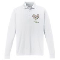 I Love Gardening Potted Bush Of Gardening Performance Long Sleeve Polo