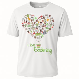 I Love Gardening Potted Bush Of Gardening Cooling Performance Crew T-Shirt