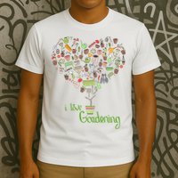 I Love Gardening Potted Bush Of Gardening T-Shirt