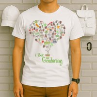 I Love Gardening Potted Bush Of Gardening T-Shirt
