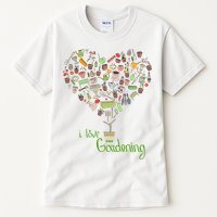 I Love Gardening Potted Bush Of Gardening Tall T-Shirt