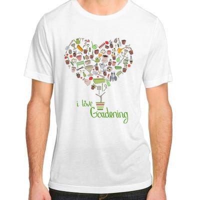 I Love Gardening Potted Bush Of Gardening Adult ChromaSoft Performance T-Shirt