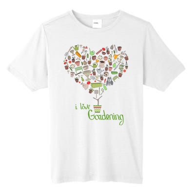 I Love Gardening Potted Bush Of Gardening Tall Fusion ChromaSoft Performance T-Shirt