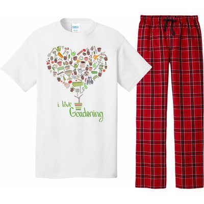 I Love Gardening Potted Bush Of Gardening Pajama Set