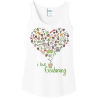 I Love Gardening Potted Bush Of Gardening Ladies Essential Tank