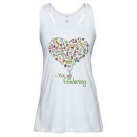 I Love Gardening Potted Bush Of Gardening Ladies Essential Flowy Tank