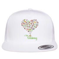 I Love Gardening Potted Bush Of Gardening Flatbill Hat