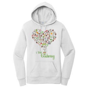 I Love Gardening Potted Bush Of Gardening Women's Pullover Hoodie