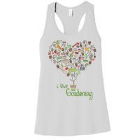 I Love Gardening Potted Bush Of Gardening Women's Racerback Tank