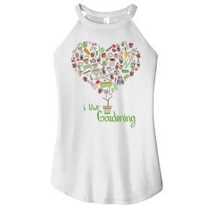 I Love Gardening Potted Bush Of Gardening Women's Perfect Tri Rocker Tank