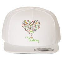 I Love Gardening Potted Bush Of Gardening Wool Snapback Cap