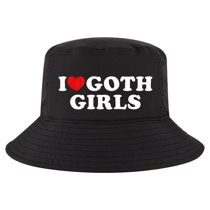 I Love Goth I Heart Goth Cool Comfort Performance Bucket Hat