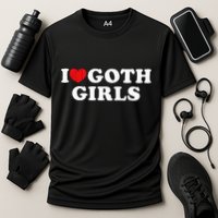 I Love Goth I Heart Goth Cooling Performance Crew T-Shirt