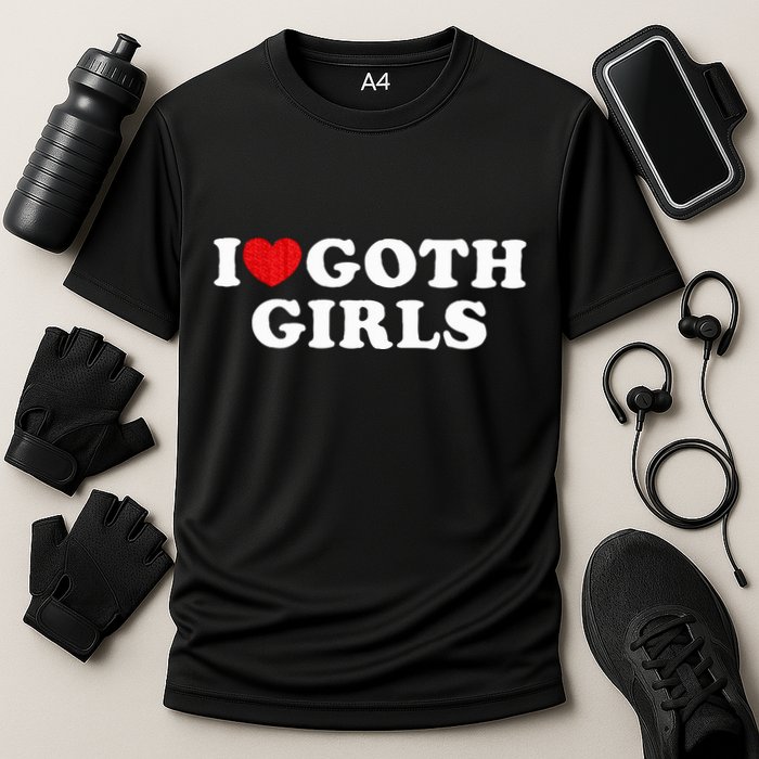 I Love Goth I Heart Goth Cooling Performance Crew T-Shirt