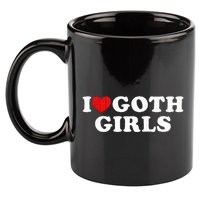I Love Goth I Heart Goth 11oz C Handle Ceramic Mug