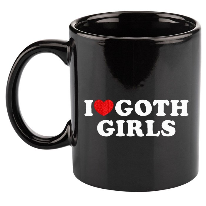 I Love Goth I Heart Goth 11oz C Handle Ceramic Mug