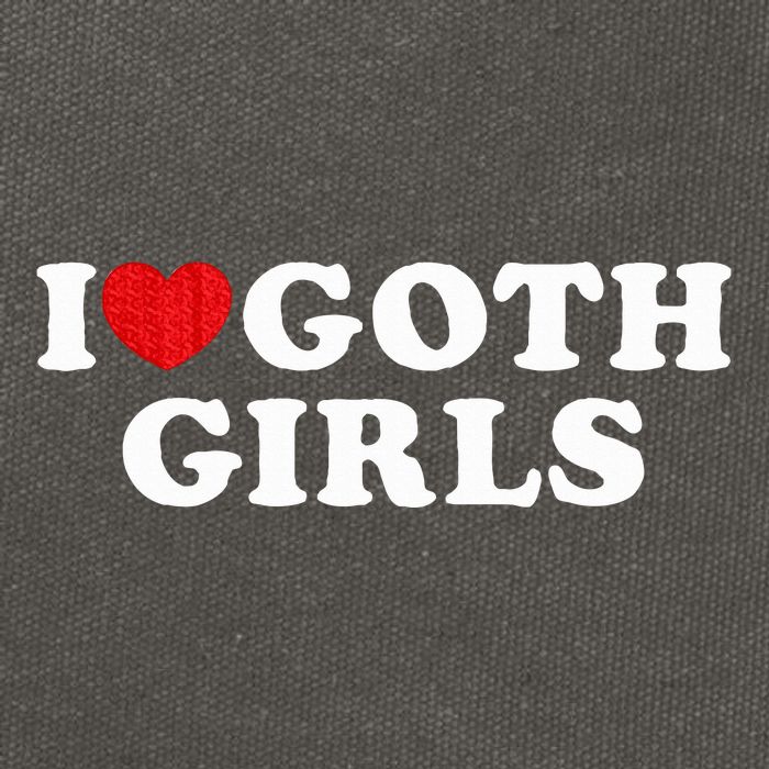 I Love Goth I Heart Goth Cotton Canvas Backpack