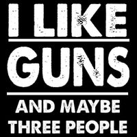 I Like Guns And Maybe Three People Cooling Performance Crew T-Shirt