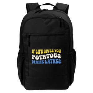 If Life Gives You Potatoes Make Latkes Funny Jewish Hanukkah Daily Commute Backpack