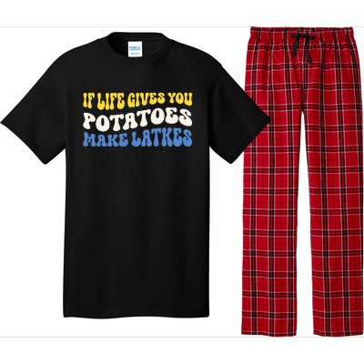 If Life Gives You Potatoes Make Latkes Funny Jewish Hanukkah Pajama Set