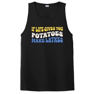 If Life Gives You Potatoes Make Latkes Funny Jewish Hanukkah PosiCharge Competitor Tank