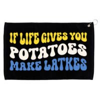 If Life Gives You Potatoes Make Latkes Funny Jewish Hanukkah Grommeted Golf Towel