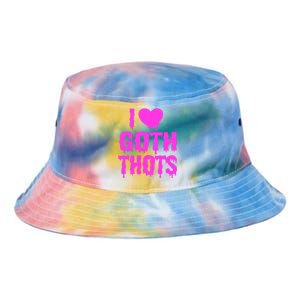 I Love Goth Thots Tie Dye Newport Bucket Hat