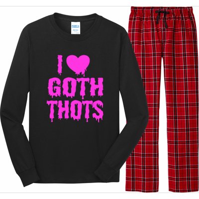 I Love Goth Thots Long Sleeve Pajama Set