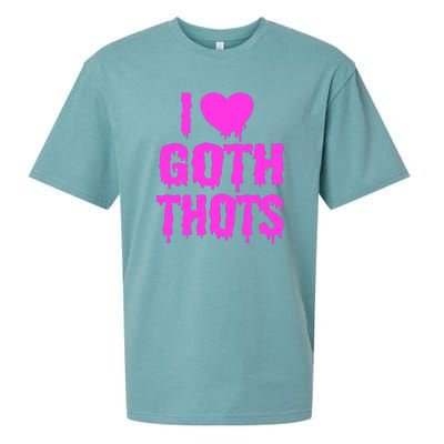 I Love Goth Thots Sueded Cloud Jersey T-Shirt