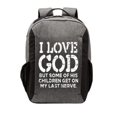 I Love God But Funny Jesus Christ Religious Christian Gift Vector Backpack