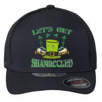 Irishs Let's Get Shamrocked Saint Patrick's Day Flexfit Unipanel Trucker Cap