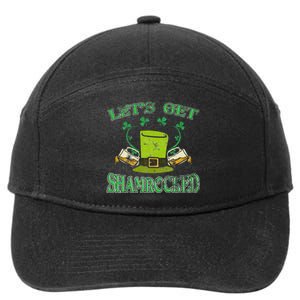 Irishs Let's Get Shamrocked Saint Patrick's Day 7-Panel Snapback Hat