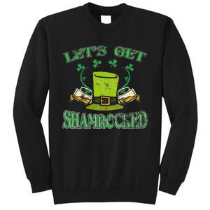 Irishs Let's Get Shamrocked Saint Patrick's Day Tall Sweatshirt