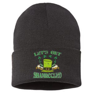 Irishs Let's Get Shamrocked Saint Patrick's Day Sustainable Knit Beanie