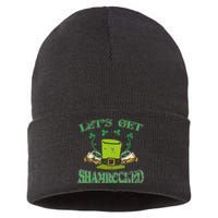 Irishs Let's Get Shamrocked Saint Patrick's Day Sustainable Knit Beanie