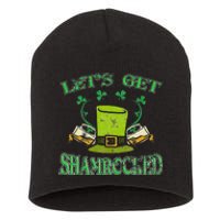 Irishs Let's Get Shamrocked Saint Patrick's Day Short Acrylic Beanie