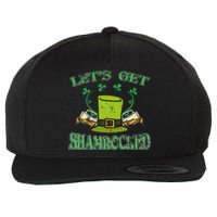 Irishs Let's Get Shamrocked Saint Patrick's Day Wool Snapback Cap