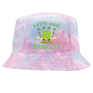 Irishs Let's Get Shamrocked Saint Patrick's Day Tie-Dyed Bucket Hat