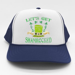 Irishs Let's Get Shamrocked Saint Patrick's Day Trucker Hat