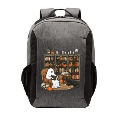 In Library Ghost Reading Books Halloween Librarian Ghost Vector Backpack