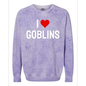 I Love Goblins Colorblast Crewneck Sweatshirt