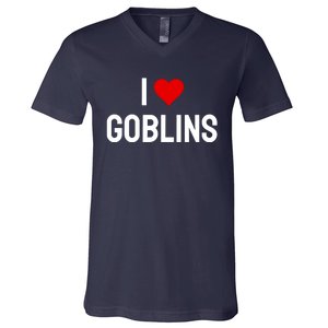 I Love Goblins V-Neck T-Shirt