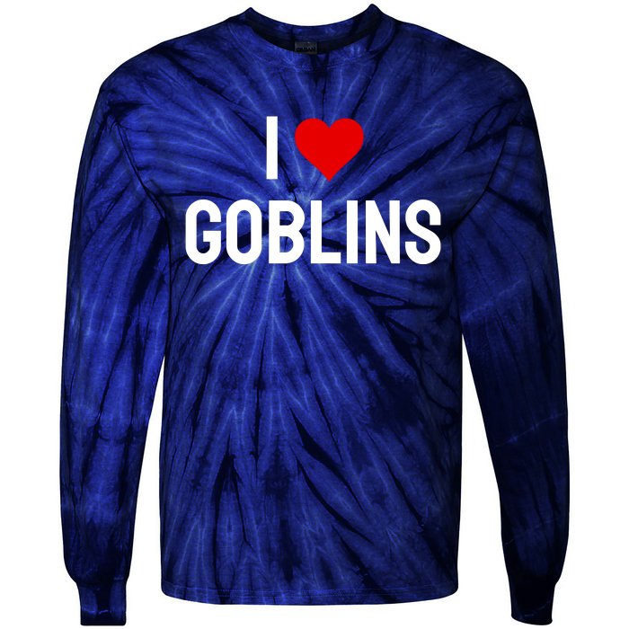 I Love Goblins Tie-Dye Long Sleeve Shirt