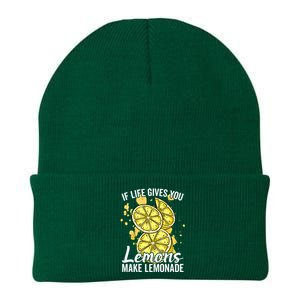 If Life Gives You Lemons Make Lemonade Stand Gift Knit Cap Winter Beanie