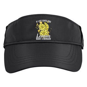 If Life Gives You Lemons Make Lemonade Stand Gift Adult Drive Performance Visor