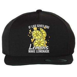 If Life Gives You Lemons Make Lemonade Stand Gift Wool Snapback Cap