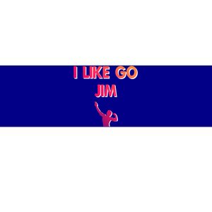 I Like Go Jim Bodybuilding Design Funny Gym Fitness Power Gift Bumper Sticker